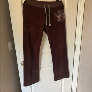 Juicy Couture Brown Velour Sweatpants
